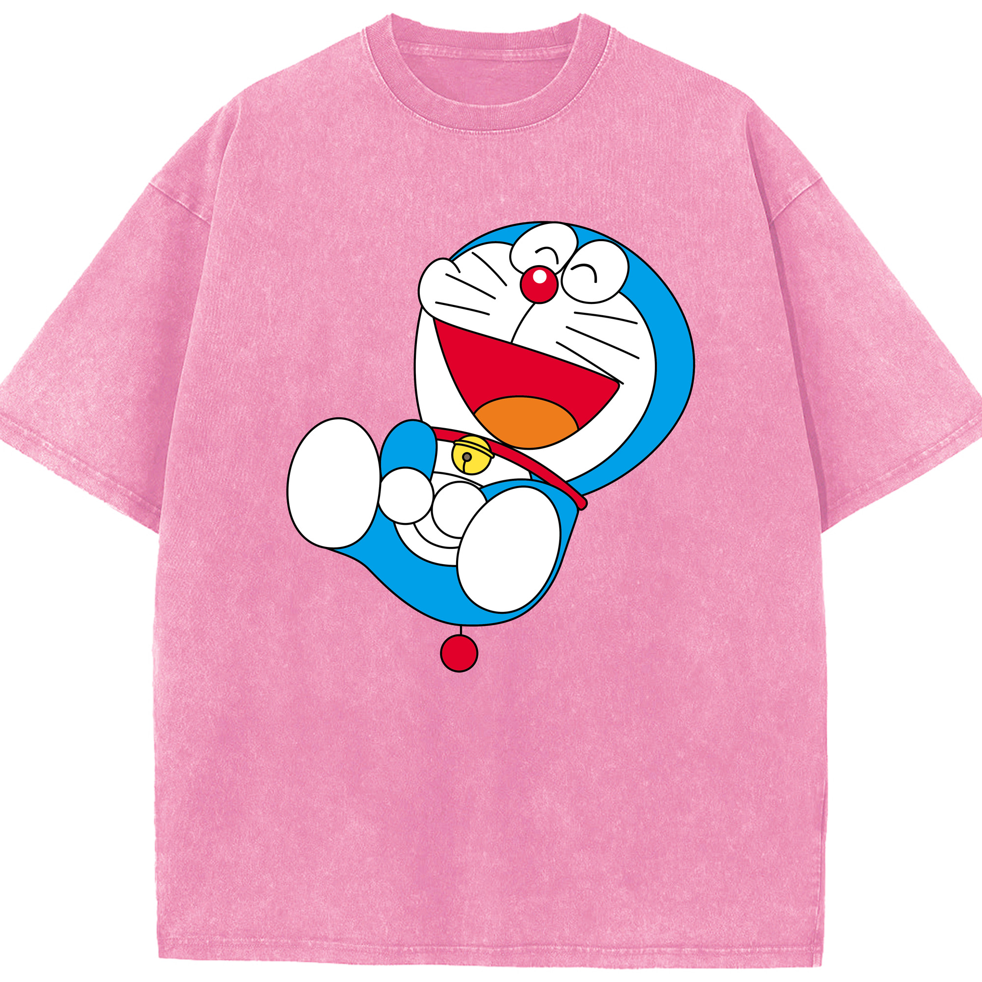 （画像用） ドラえもん Doraemon 綿100% ヴィンテージ風 半袖Tシャツ（フロントプリント）